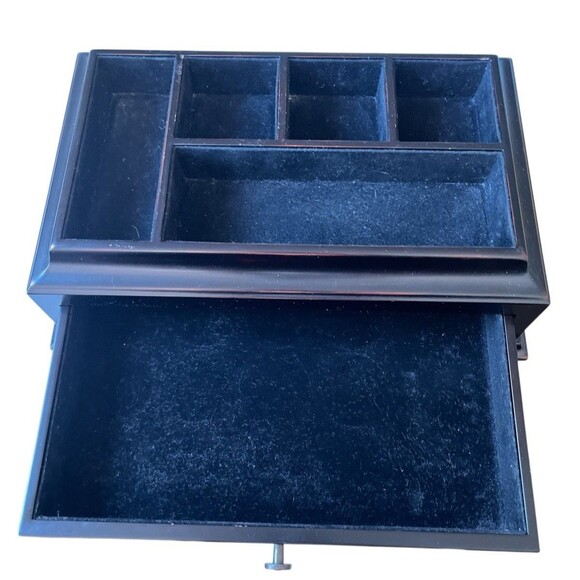 Vintage Bombay Co. Men's Wooden Valet Dresser Desk Organizer - Picture 2 of 3